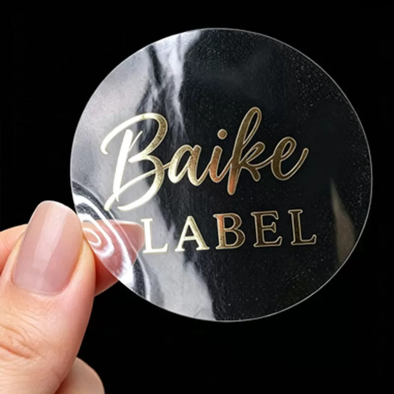 mẫu tem decal ép kim nhũ vàng  dán chai lọ bao bì xưởng in nam du