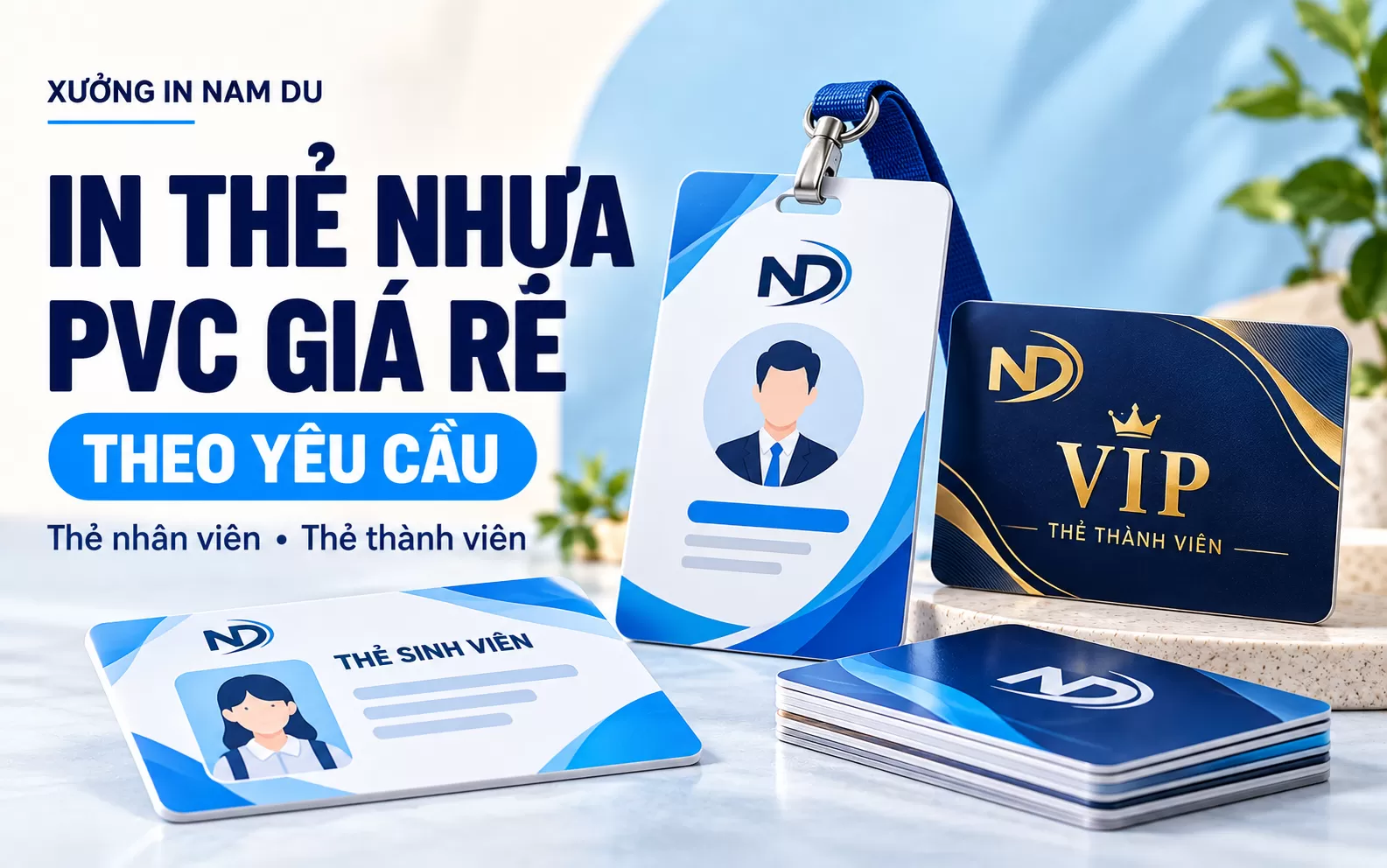 Dịch vụ in thẻ nhựa PVC giá rẻ chất lượng cao tại Hà Nội