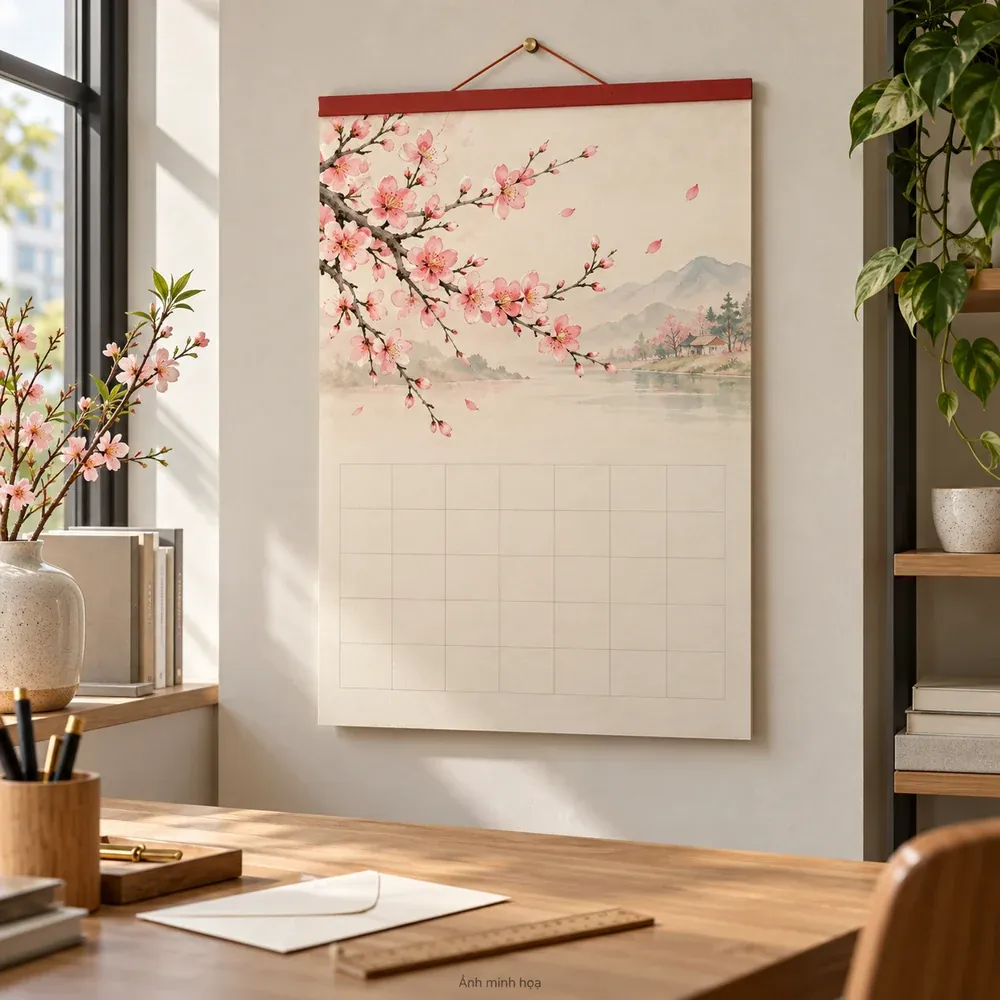 Ảnh minh họa lịch treo tường theo yêu cầu