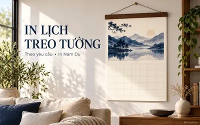 Ảnh minh họa in lịch treo tường theo yêu cầu In Nam Du