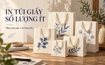 Ảnh minh họa in túi giấy số lượng ít In Nam Du