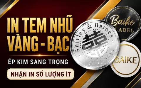 in tem nhũ vàng bạc logo thương hiệu in tại hà nội