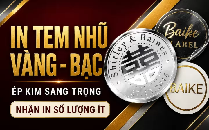 in tem nhũ vàng bạc logo thương hiệu in tại hà nội