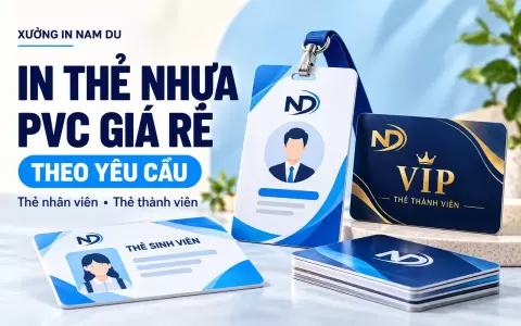 Dịch vụ in thẻ nhựa PVC giá rẻ chất lượng cao tại Hà Nội