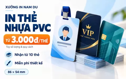 In thẻ nhựa PVC cho nhu cầu nhận diện