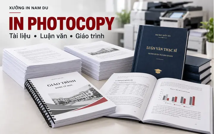 In photocopy tài liệu và giáo trình