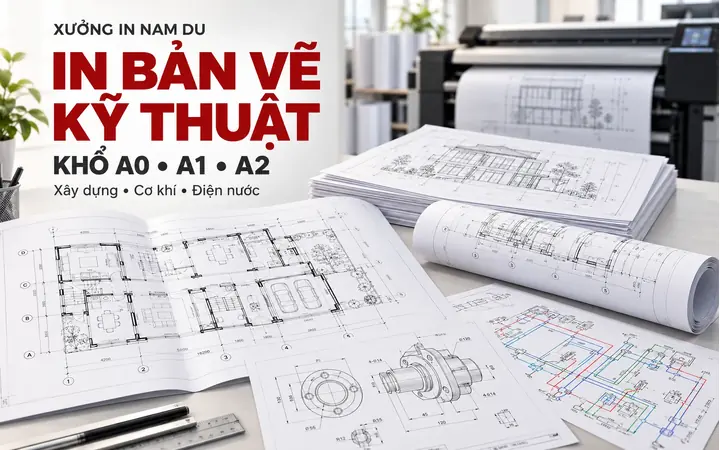 In bản vẽ kỹ thuật khổ A0 A1 A2