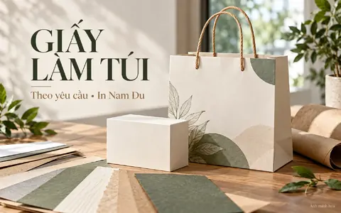Ảnh minh họa định lượng giấy làm túi In Nam Du