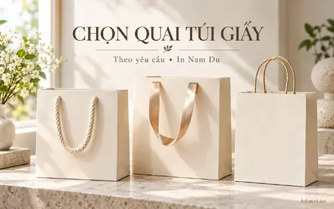 Ảnh minh họa quai túi giấy In Nam Du