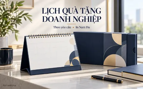 Ảnh minh họa lịch Tết quà tặng doanh nghiệp In Nam Du
