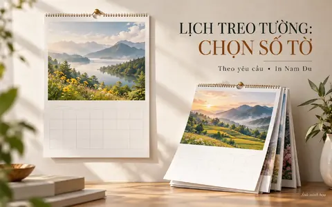 Ảnh minh họa lịch treo tường một tờ hay nhiều tờ In Nam Du
