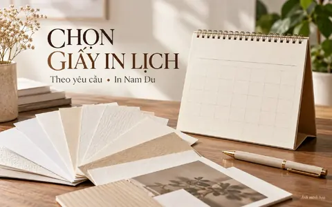 Ảnh minh họa giấy in lịch In Nam Du