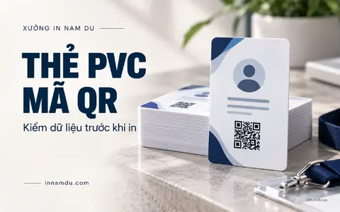 Ảnh minh họa bộ thẻ nhân viên PVC có mã QR